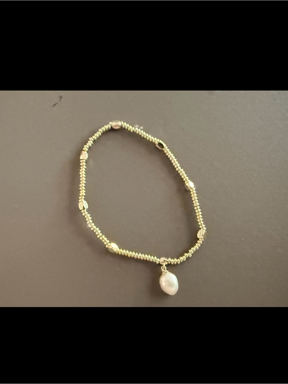 Kendra Scott 14K Gold Plated Beaded Bracelet with Pearl Charm